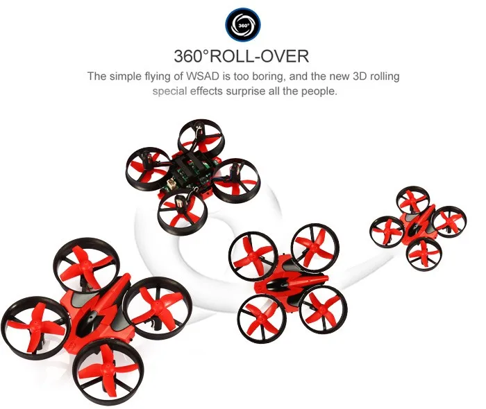 Eachine E010 Мини 2,4G 4CH 6 A xis 3D Безголовый режим функция памяти RC Квадрокоптер RTF прочный RC маленький подарок детские игрушки