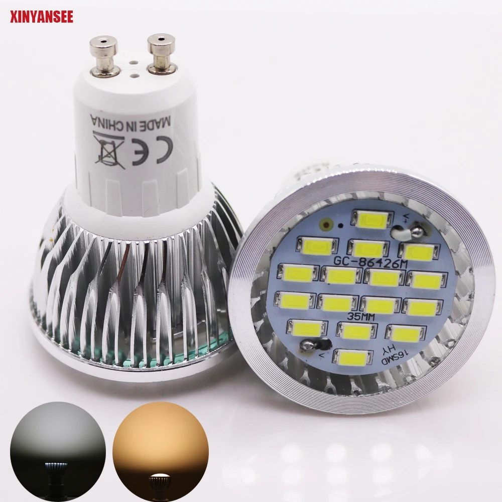 GU10 5 W SMD 2835 Высокое качество гарантия светодиодный светодиодные лампы теплый