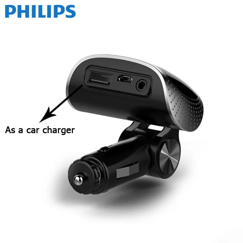 PHILIPS Bluetooth MP3 Плеер Поддержка AUX TF У Диска Беспроводной Громкой Связи FM Передатчик