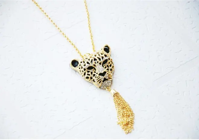 Новое поступление 2013 лидер продаж модное ожерелье с подвеской в леопардовом