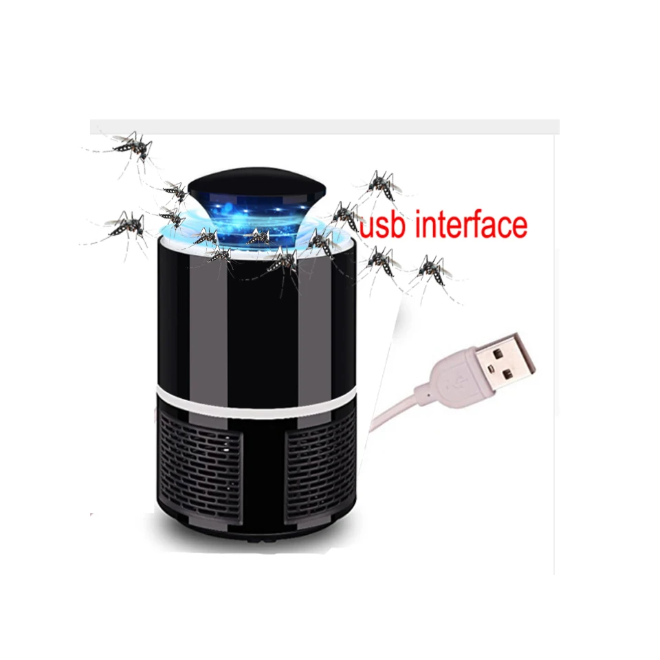 Электрическая USB лампа для уничтожения комаров насекомых ловушка от летающая