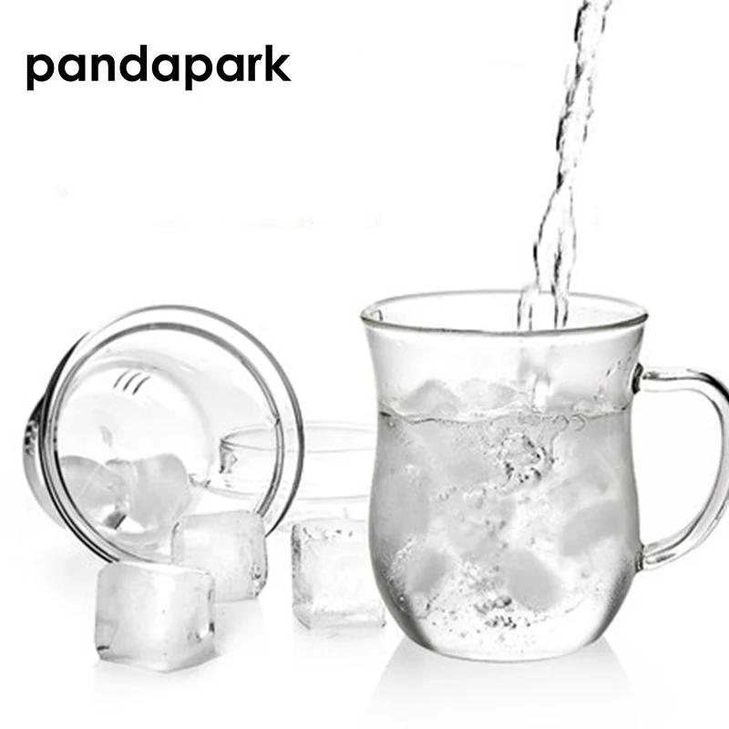 Pandapark короткая светящаяся стеклянная кружка с двойными стенками чайный стакан
