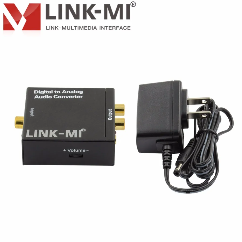 LINK-MI DA02-AUDIO цифро-аналоговый аудио конвертер с объемом Управление цифровой