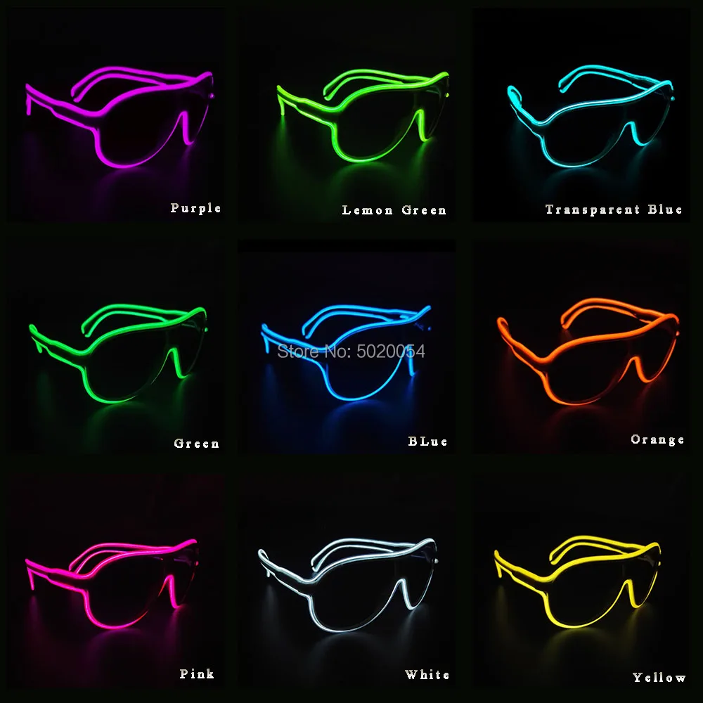 Горячая Распродажа светодиодный светящиеся очки Рождество Хэллоуин вечерние