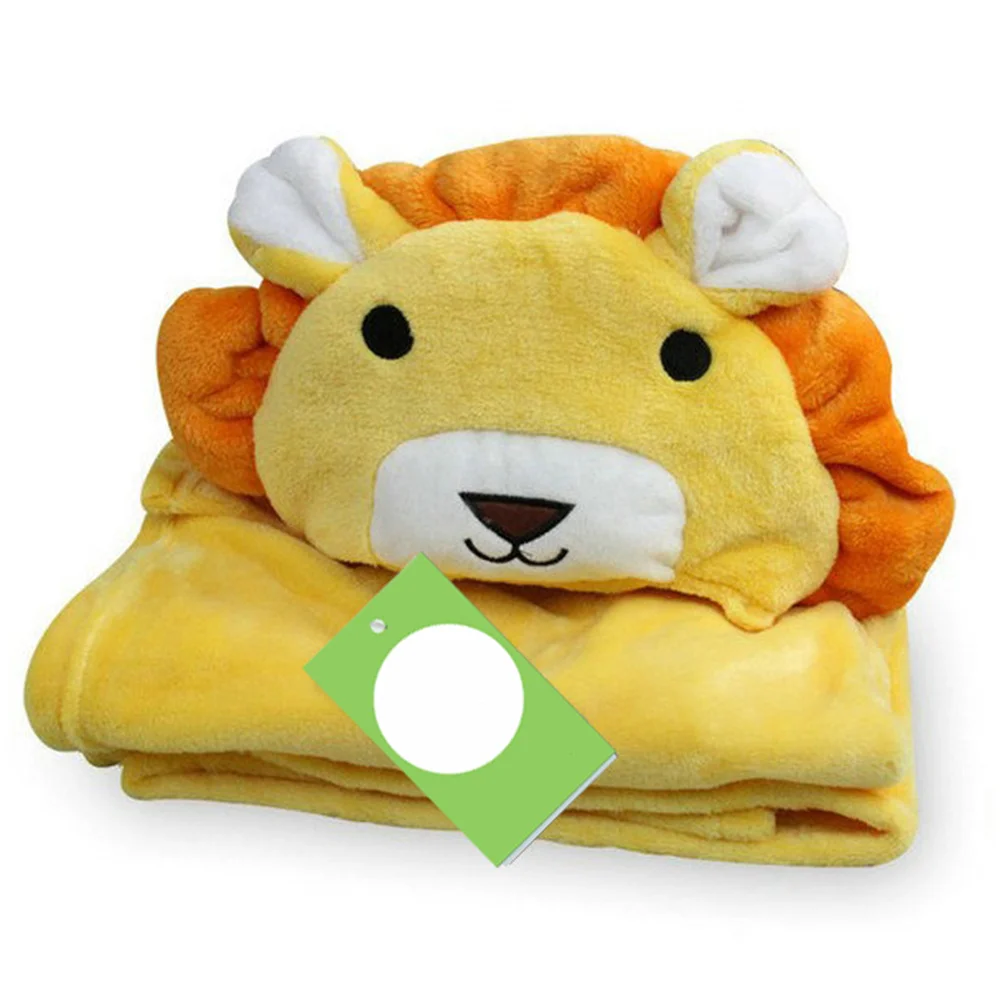 Детское полотенце, детский халат с капюшоном, милый мультяшный плащ с животными, полотенце для новорожденных, банное полотенце, удобный детский банный халат, мягкий - Цвет: PJ3589K