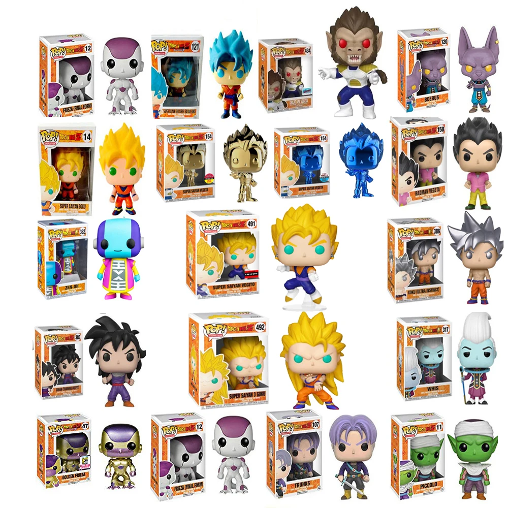 Funko Pop Dragon Ball Супер SAIYAN GOKU Коллекционная модель детские игрушки FRIEZA GREAT VEGETA APE фигурка игрушка для мальчика