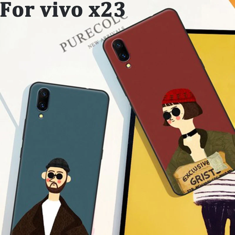 

2pcs For vivo x23 case cover cartoon Soft shell For vivo x 23 case back cases vivox23 coque skin For vivo x23 phone cover coque