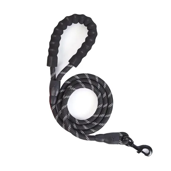 Black 1,5 м поводок для собак для маленьких и больших собак, поводок, Светоотражающий Поводок для собак, поводок для домашних животных, поводок для собак, нейлоновый поводок для бега, товары для домашних животных - Цвет: Black
