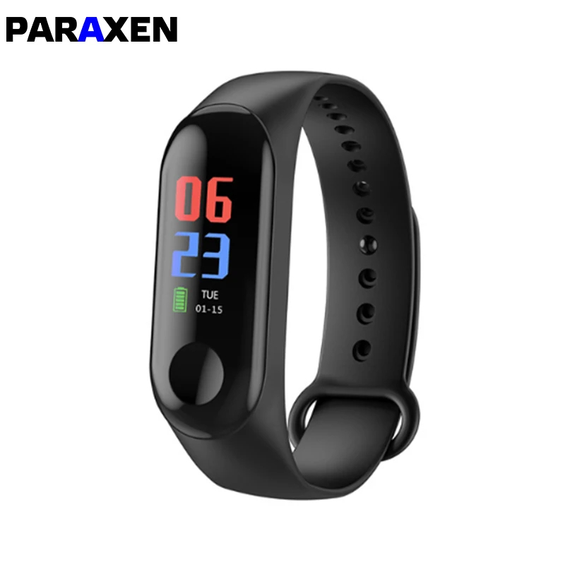 

PARAXEN Sports Smart bracelet M3 Color Fitness Tracker For iOS Android Smar tband for woman Wristband Bluetooth Blood Pressure
