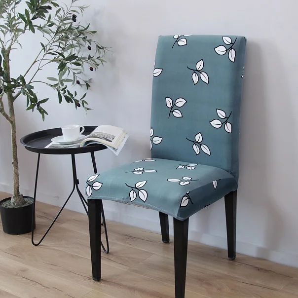 ChairCoversPattern38 Чехлы для обеденных стульев с рисунком для домашнего использования, спандекс для защиты стульев от пятен и грязи - Цвет: ChairCoversPattern38