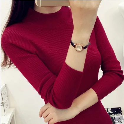 2019 брендовые зимние женские Повседневные свитера с высоким воротником лидер