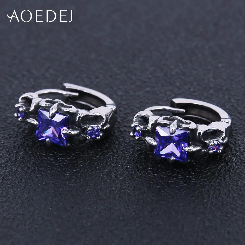AOEDEJ, 4 цвета, стразы, серьги-кольца, нержавеющая сталь, мужские серьги в стиле хип-хоп, круглые серьги, хрустальные стразы, винтажные, 12 мм