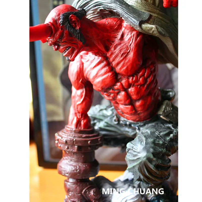 Статуя супергероя Hellboy грудь анун рама проф цветок репетитор полноразмерный
