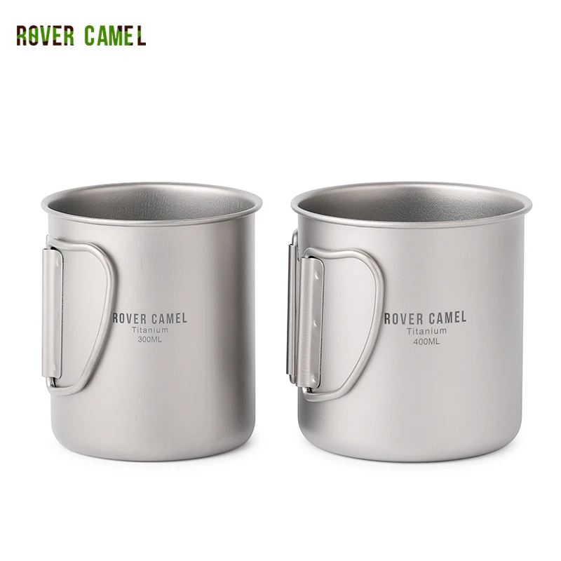 Rover Camel уличные титановые кружки для воды со складными ручками посуда напитков