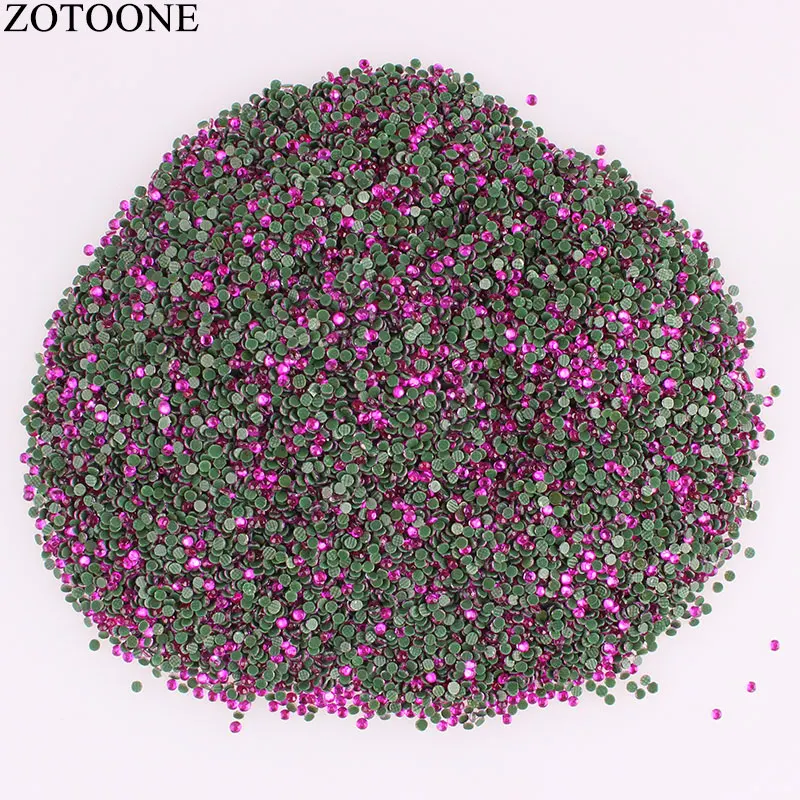 ZOTOONE фиолетовые красные кристаллы стразы нейл арта Flatback Стразы с прямой основой