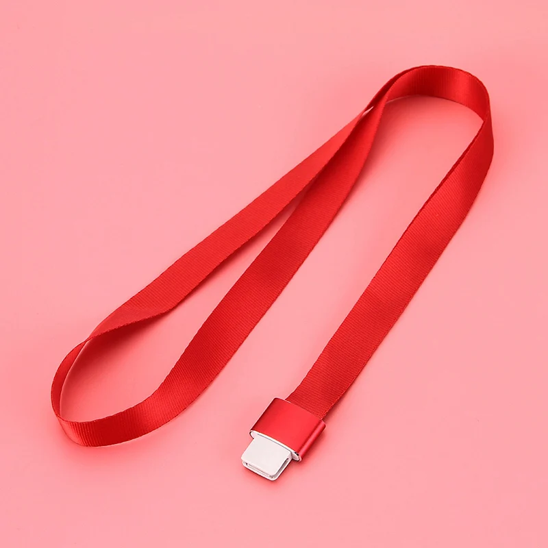 style 1 red Дешевая плоская Пряжка подвесная Веревка на шею шнурки для мобильного телефона ремни камеры USB ID пропуск карта владелец значка ключи металлический зажим - Цвет: style 1 red