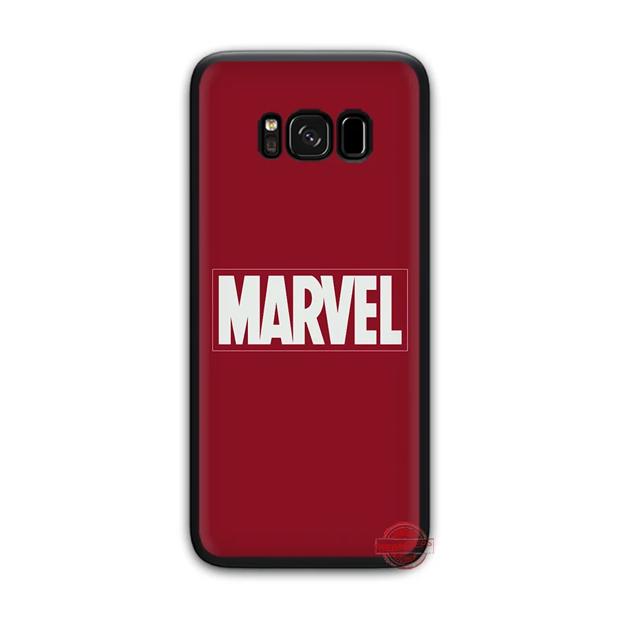 WEBBEDEPP класса люкс с логотипом комиксов Marvel Мягкий силиконовый чехол для samsung A3 A5 A6 S6 S7 край S8 плюс S9 Plus Note 8 9 10 Plus чехол s - Цвет: 2