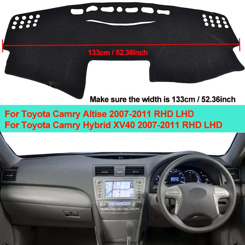 Автомобильный внутренний коврик для приборной панели Toyota Camry Altis Hybrid XV40 2007 2008 2009