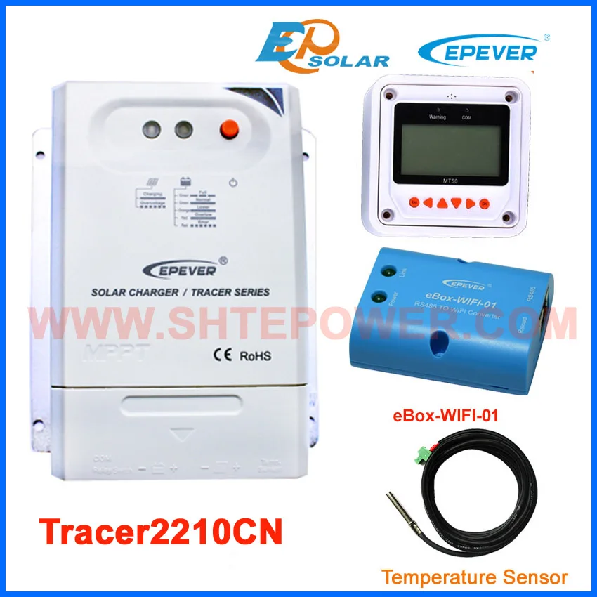 Контроллер заряда EPEVER MPPT Tracer2210CN 20A для солнечной системы MT50 дистанционный