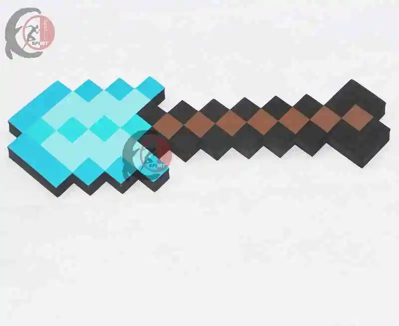 Minecraft Игрушечные лошадки Пена Алмазный меч Пикакс Топоры лопатой пистолет eva