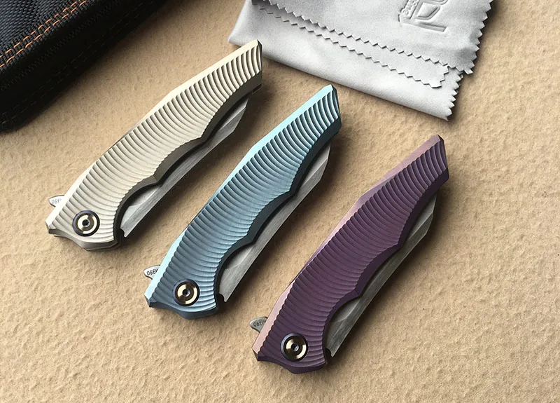 Складной нож LiBing Flipper M390 практичный Карманный резец из титанового сплава с