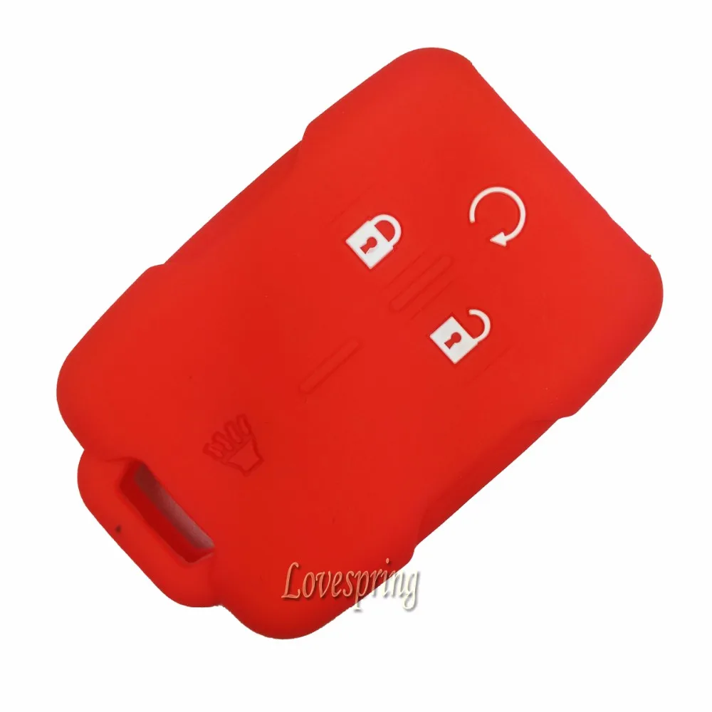 Silicone 4 buttons Car Remote Key Fob Cover Case Holder Shell Skin For GMC Cadillac Chevrolet Silverado Sierra keyless Entry | Автомобили