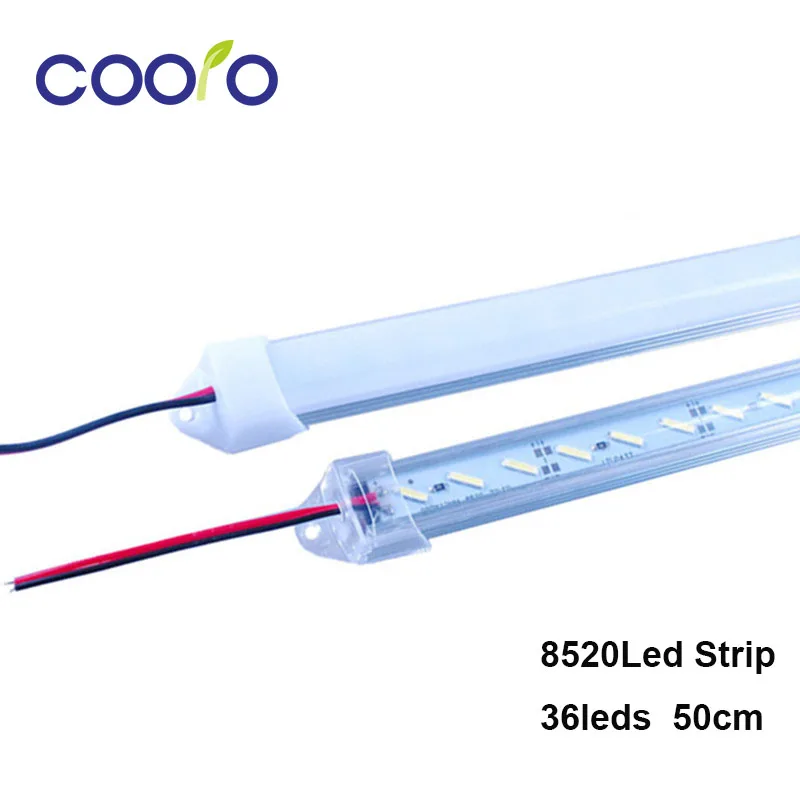 5 шт./лот DC12V светодиодный бар светильник 8520 с прозрачным или молочно белый чехол
