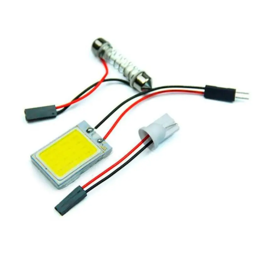 Франшиза Автомобильный свет 4 шт 3W 12V 18 COB Автомобильные светодиодные лампы T10 BA9S