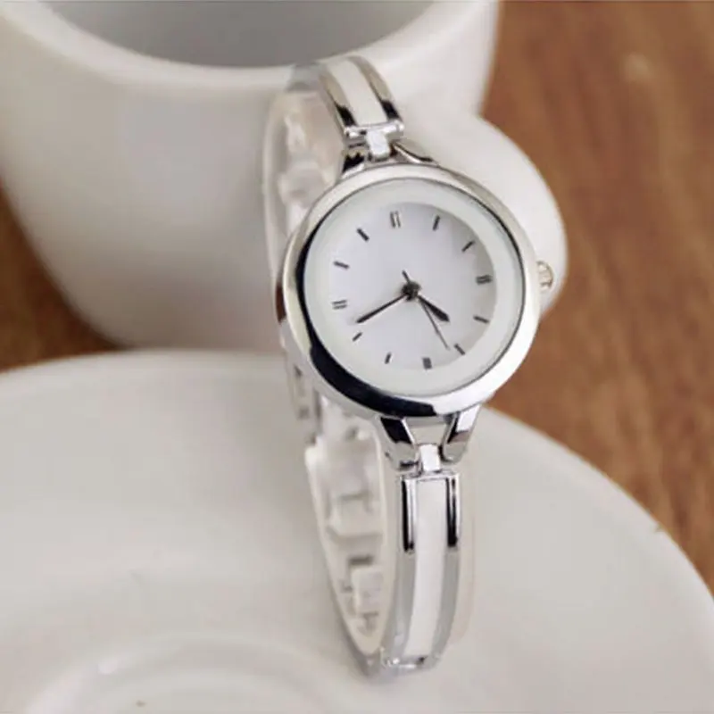 Женские кварцевые часы Relojes с аналоговым дисплеем золотого и серебряного цвета |