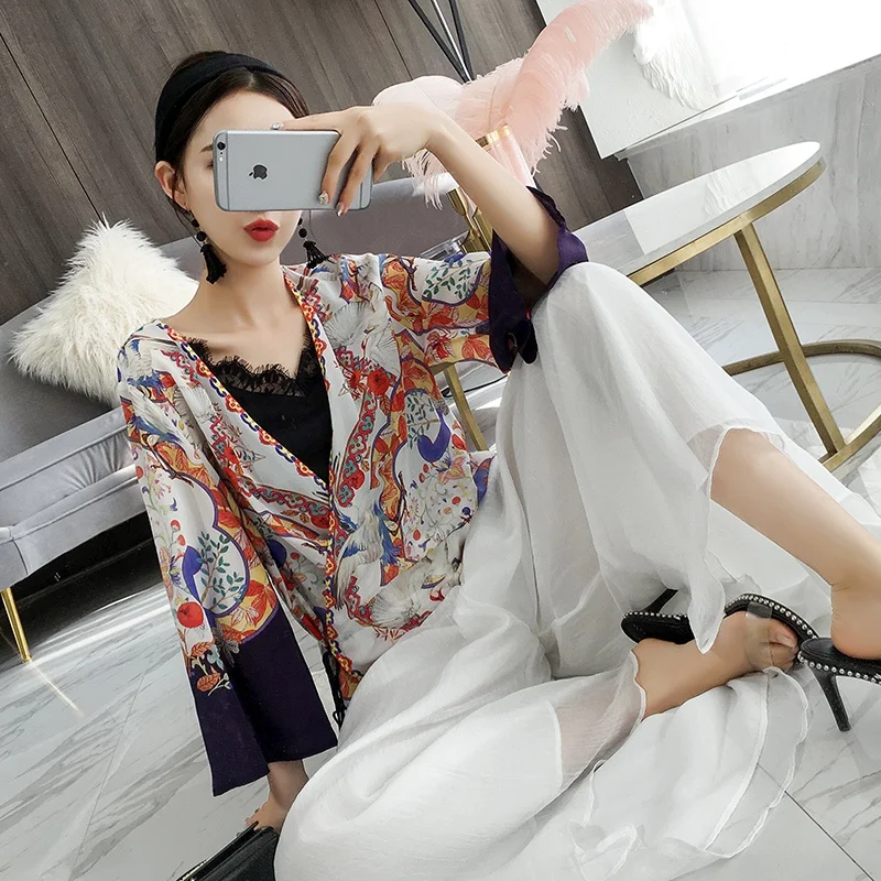 Женские китайские Топы Ao Dai вьетнамская одежда Восточное Цветочное платье с