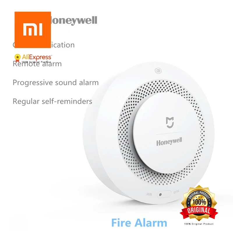 Xiao mi jia Honeywell детектор пожарной сигнализации звуковой визуальный датчик дыма Дистанционное приложение mi Home Smart control