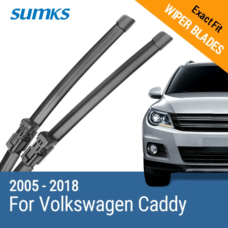 SUMKS стеклоочистителей для Volkswagen Caddy Fit сторона булавки/кнопка оружия 2004 2005 2006 2007 2008