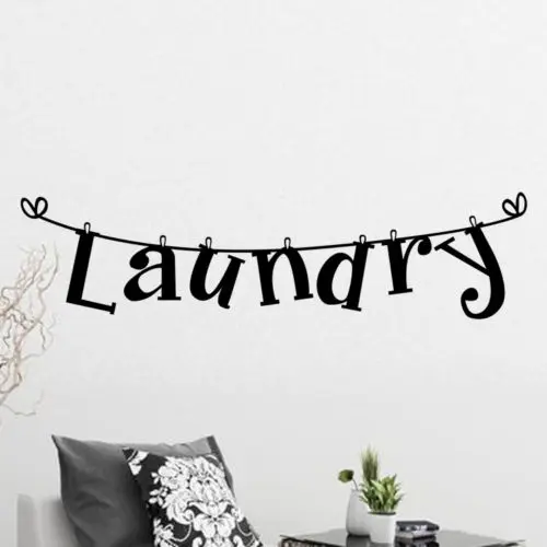 DIY Съемный Прачечная Цитата Наклейка на стену виниловая наклейка надпись