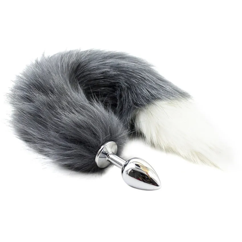 Анальная пробка из нержавеющей стали в виде кошачьего лисьего хвоста | Красота и