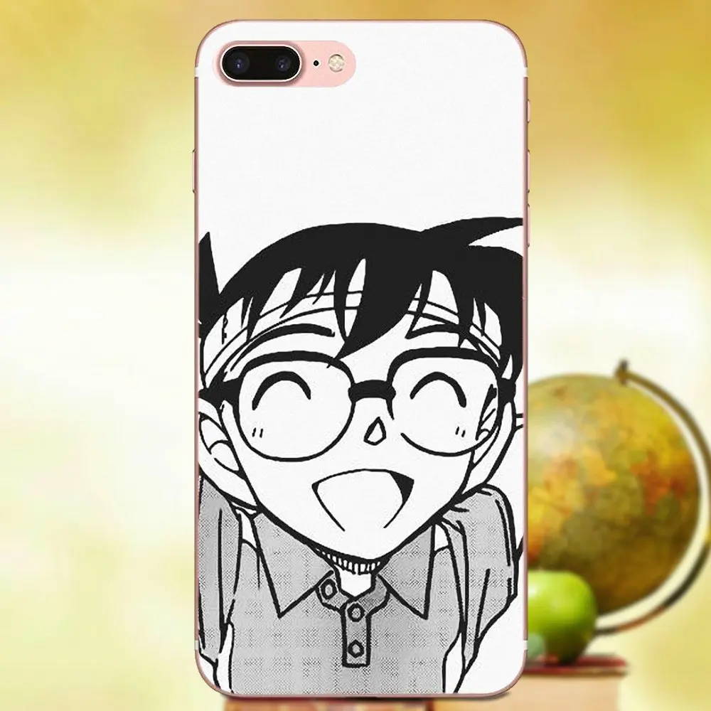 Мягкие силиконовые ТПУ прозрачные лучшие чехлы аниме серии Detective Conan для Apple iPhone 4