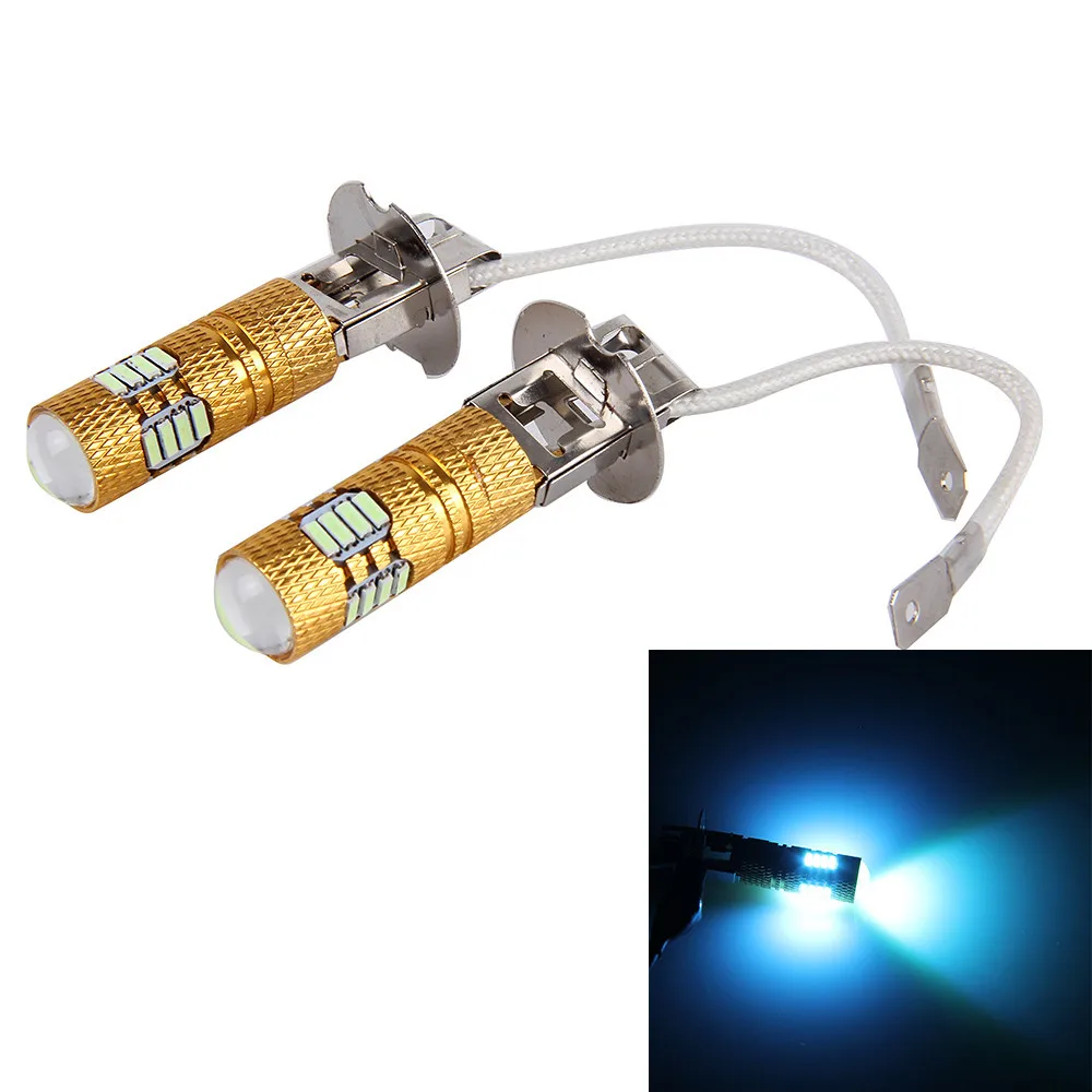 Автомобильные универсальные 2 шт. H3/H1 4014 чип 13SMD 12 В 6500K сверхъяркая лампа Высокая