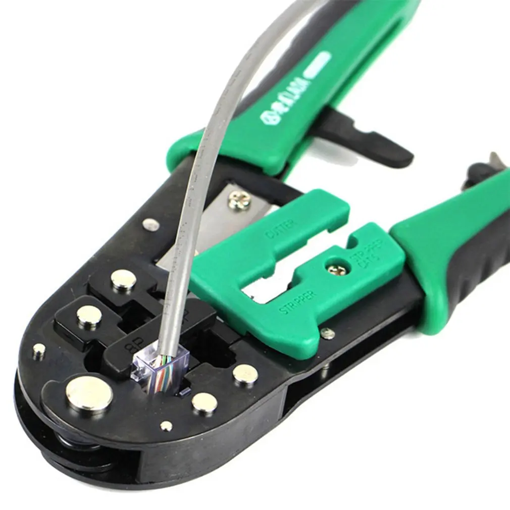LA195104 8P/6P Rachet crimping Network Pliers Professional cable repair tools Multifunction Ratchet | Инструменты