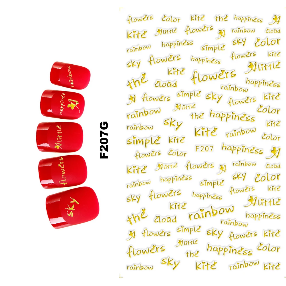 

Супертонкий самоклеящийся 3D слайдер UPRETTEGO для ногтей, наклейка для ногтей, белые, черные, золотые, Серебристые цвета, надпись на тему любви