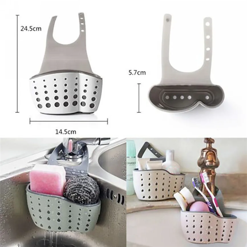 Полка для раковины сушилка губки мыла держатель ванной комнаты кухни присоска