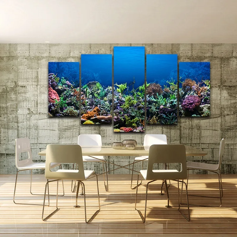 

HD Printed Home Decor Spray Oil Painting Decoration Artistic Print Drawing on Canvas Framed wall art pictures Marine Fish AE0490
