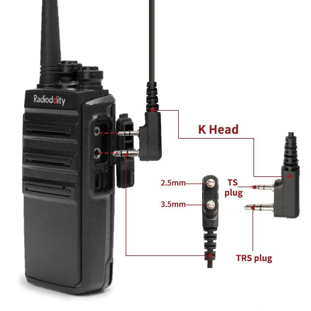 Радиоприемник 2 Pin скрытая Акустическая трубка радиоприемник для Baofeng 888S|Запчасти