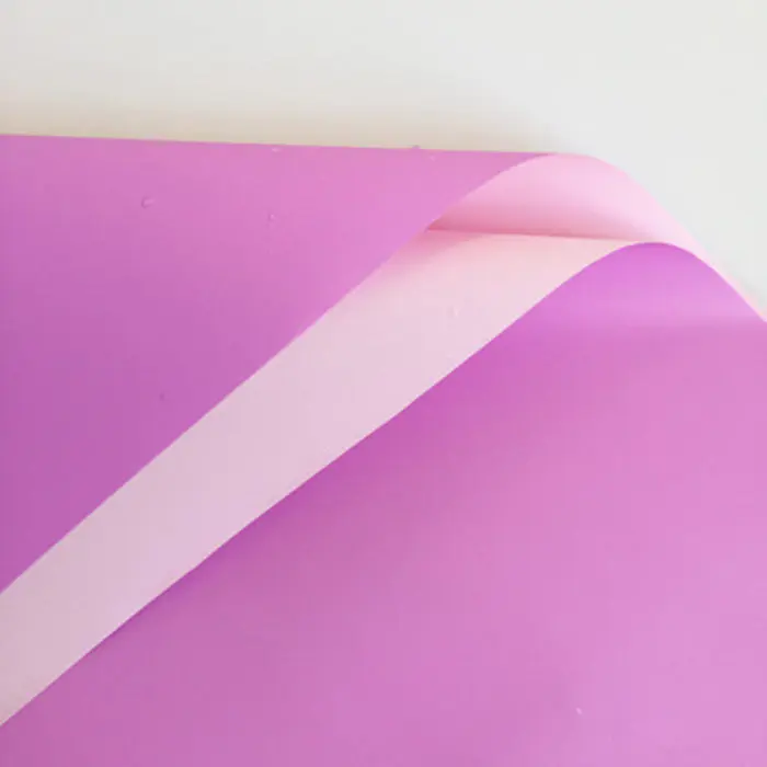 Purple and pink 1 шт двухцветная водонепроницаемая бумага DIY скрапбук ремесло бумажная упаковка для свадебной вечеринки декоративные аксессуары оберточная бумага для подарков с цветами художественная бумага - Цвет: Purple and pink