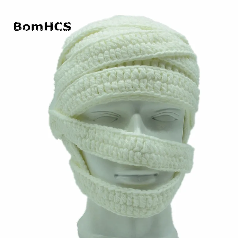 BomHCS новинка крутая Шапка-бини с зомби вязаная забавная шапка ручной работы 100% |