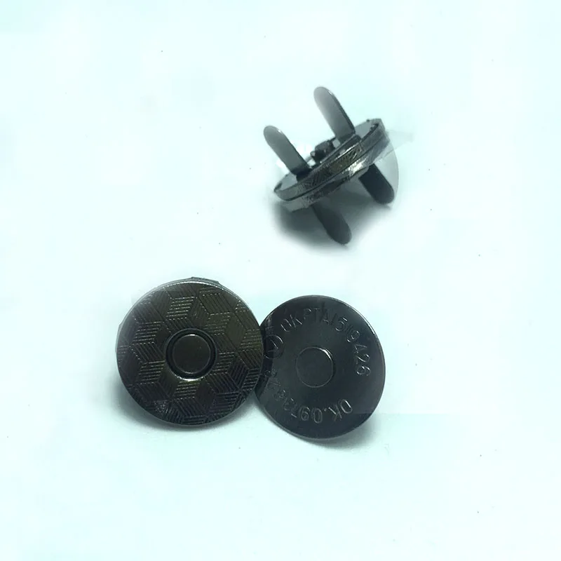14 x 2mm Gunmetal Magnetic Snaps Button , Magnetic Snap Clasps