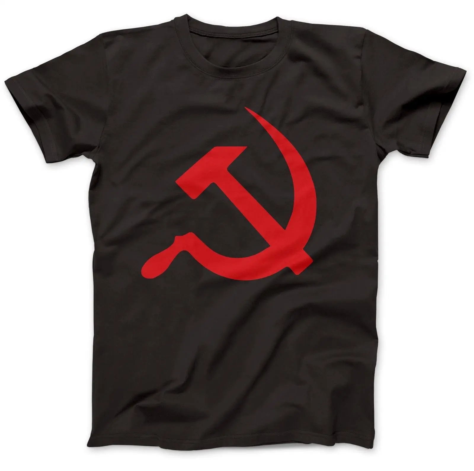 

USSR Hammer And Sickle Soviet T-Shirt Premium Cotton CCCP Russia Lenin