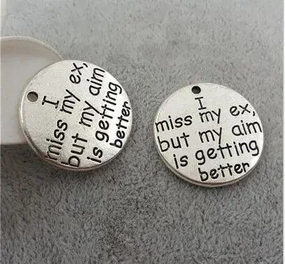 

Горячая Распродажа высококачественные тибетские посеребренные Подвески с надписью, диаметр 22 мм, 20 шт./партия