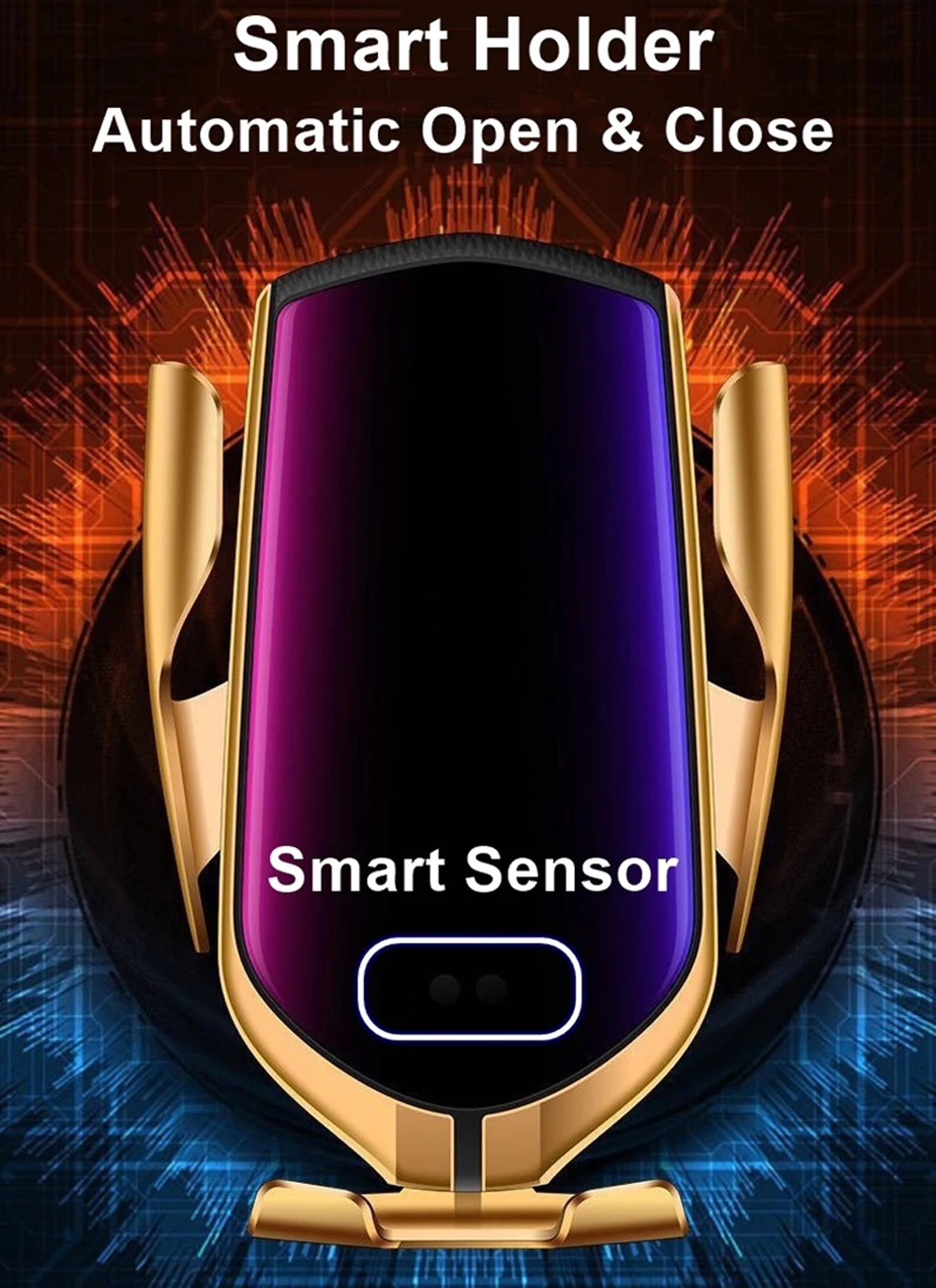 7,5 Вт 10 Вт автомобильное Qi Беспроводное зарядное устройство для iphone 8 Plus X XS XR samsung S10 S9 автоматический держатель для вентиляционного отверстия Быстрое беспроводное зарядное устройство для телефона