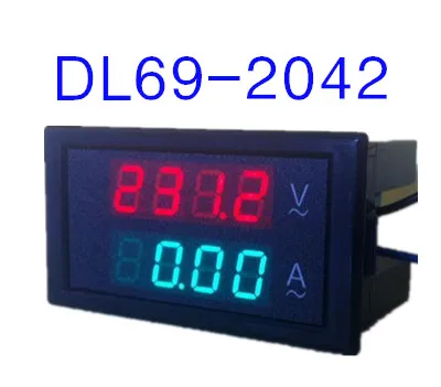 

DL69-2042 voltmeter ammeter double digital panel display volt amp tester AC80-300V 100A voltage current meter 30%OFF