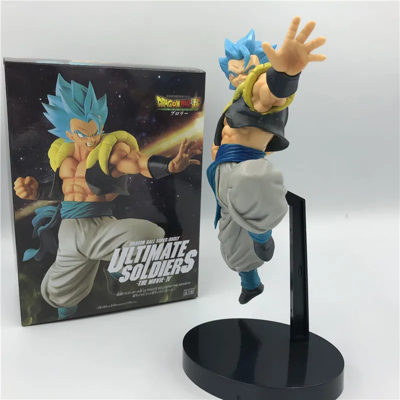 Dragon Ball Z темно-синяя Gogeta Goku Vegeta Ultimate Soldier Movie Ver. Против Супер броли битва ПВХ экшн-фигурка Драконий жемчуг зет 23 см