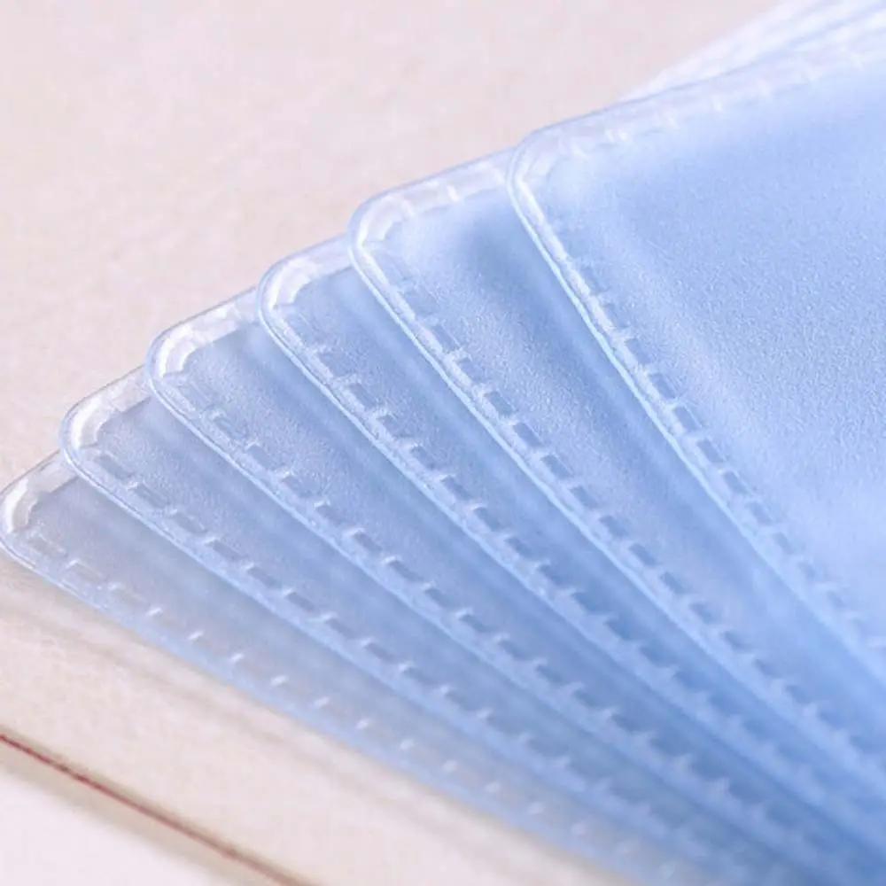

12Bit 2sided Credit Card Holder waterproof plastic card sets Multicolor Business card pack Bus Card bag women purse men wallet